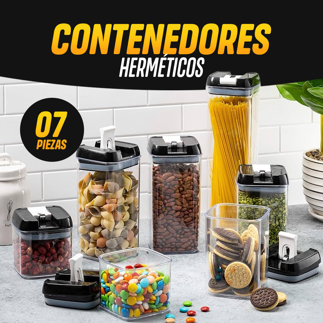 Contenedores herméticos (7 piezas)